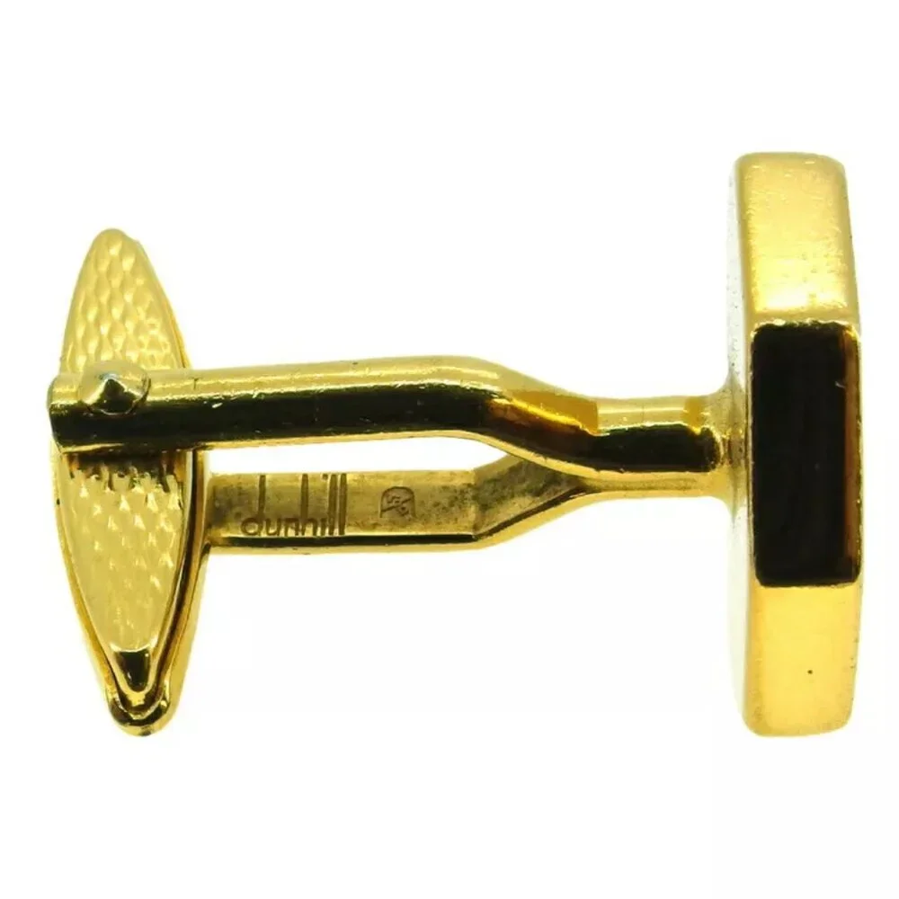 dunhill cuff d mark Gold & Silver hardware Authentic